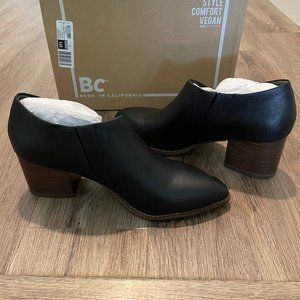 BC Footwear Make a Difference Black Vegan Leather Size 9.5